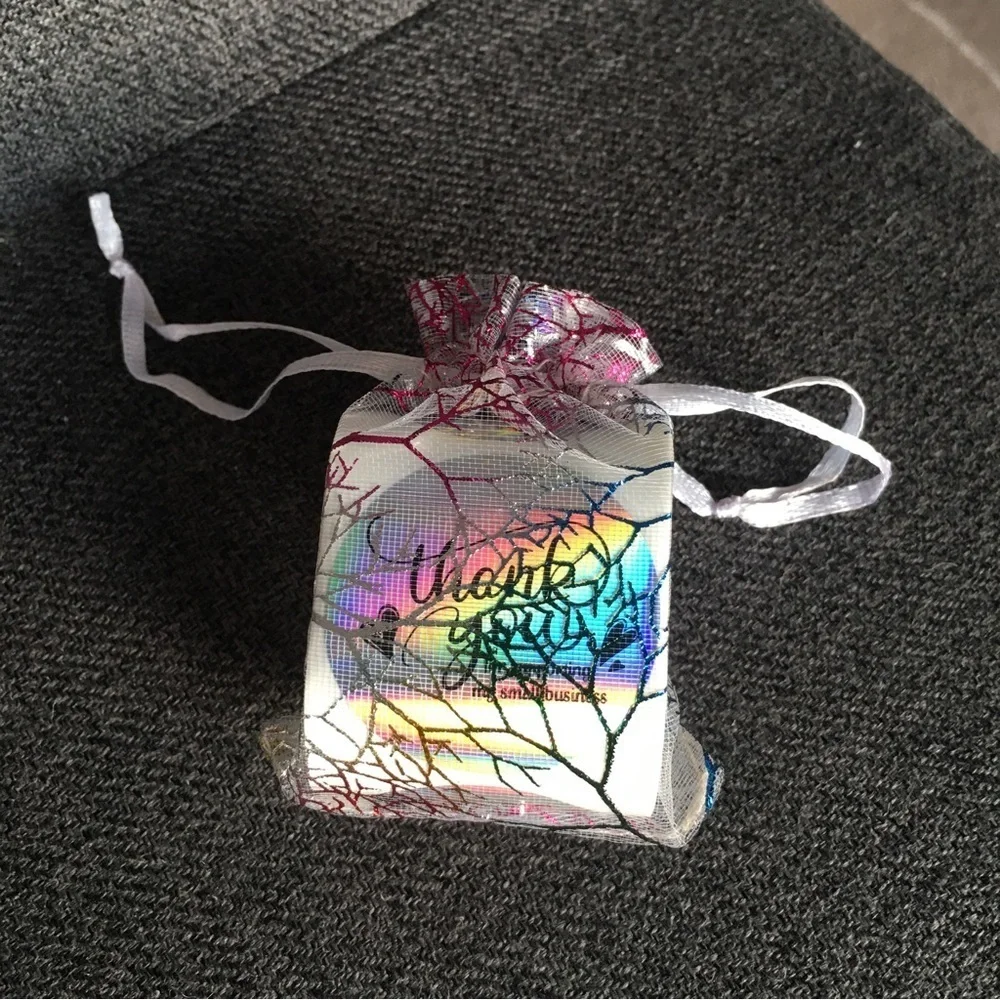 50 Count - Silver Holographic Thank You Stickers Starter Pack, 1.5 in